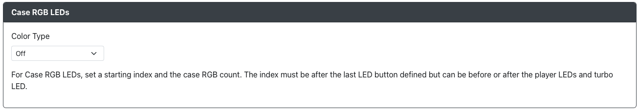 GP2040-CE 配置器 - RGB 机壳 LED