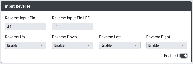 GP2040-CE Configurator - Add-Ons Input Reverse