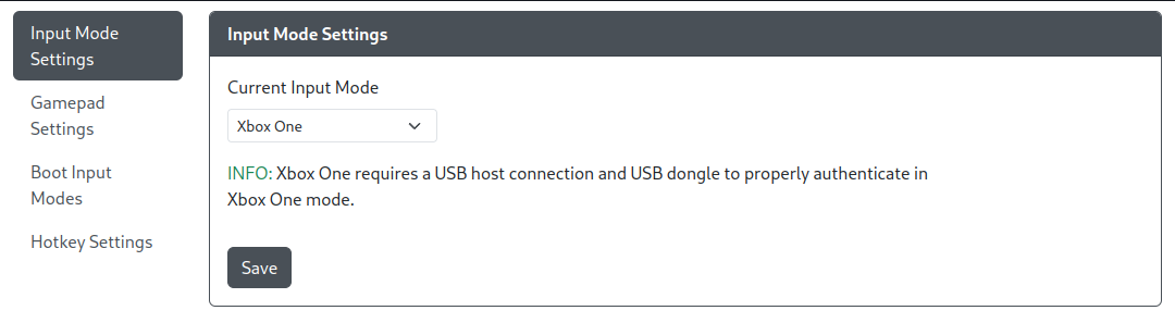 GP2040-CE Configurator - Additional PS5 Settings